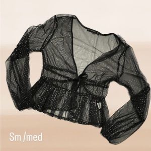 Sparkly black cover up